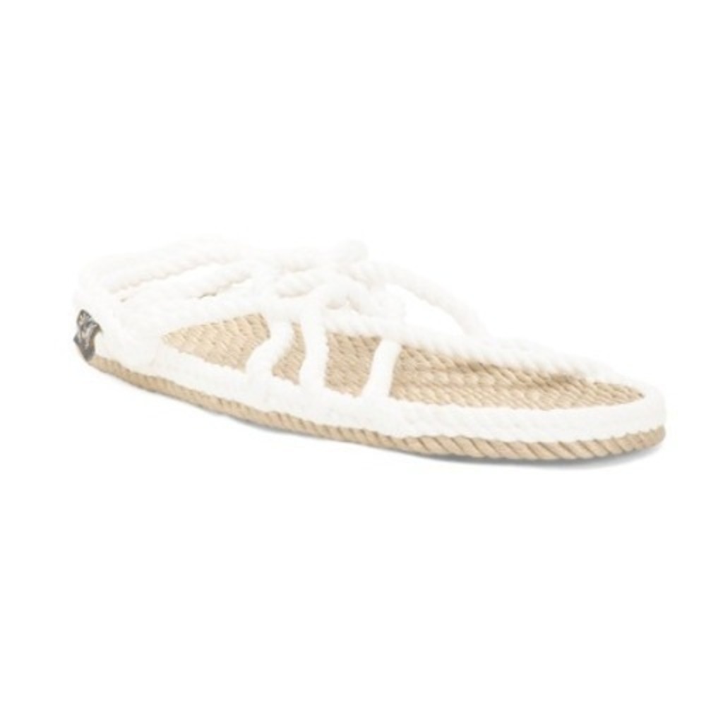 Nomadic State of Mind White Rope Sandals Boho Coastal Beach Minimal Style Size 8 - Picture 2 of 4